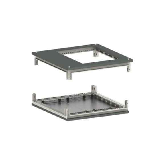 Крыша с фланцем и основание для напольных 19" it-корпусов дкс серии cqe DKC 800x1000, ral7011 R5KTB810FIT