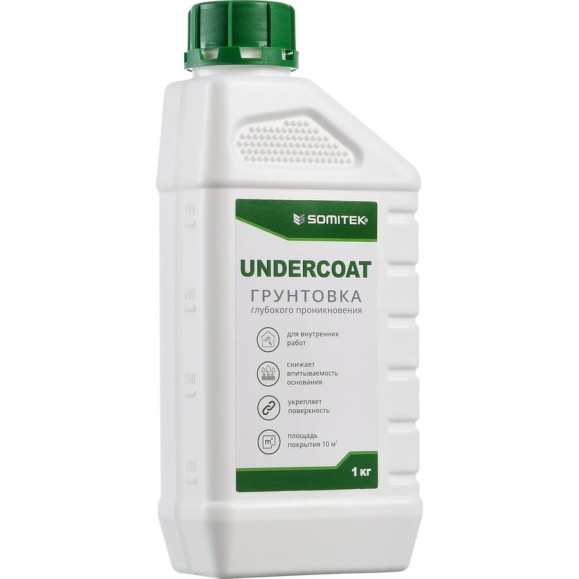 Грунтовка SOMITEK Undercoat глубокого проникновения, 1 кг 36036 Грунтовка SOMITEK Undercoat глубокого проникновения, 1 кг 36036