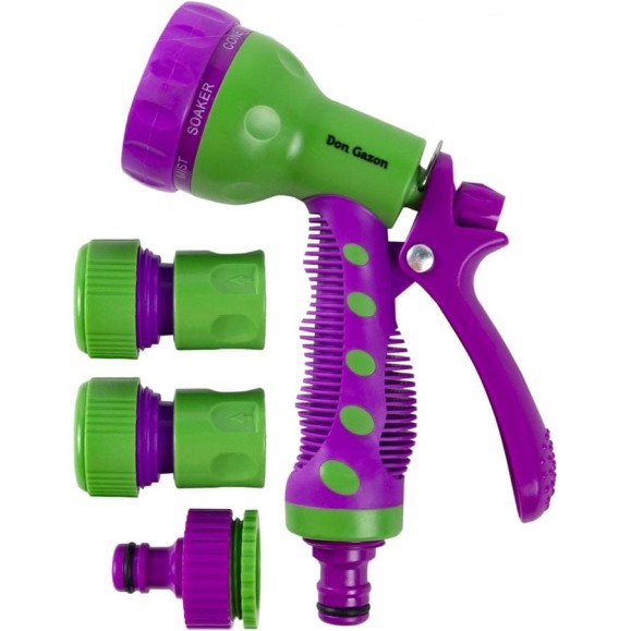 Набор для полива DON GAZON 3/4", пистолет 8 функций, 4 предмета 249966