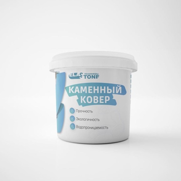 Каменный ковер Экодекинг ЭлаСтон Речная мозаика, фракция 5-10 мм, 1 шт. 4687203820183