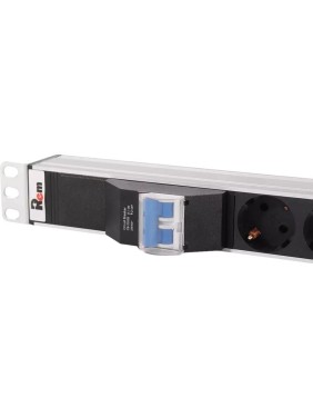 Блок силовых розеток Rem -32, вертикальный, неуправляемый, IEC 60320 С13x20, IEC 60320 С19x10, вход колодка, 1 463мм 32А, автомат + индикатор, алюминий, IP20 R-32-20C13-10C19-A-I-1420-K