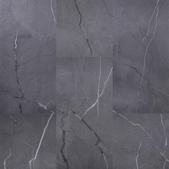 Замковое напольное покрытие Home Expert Rock Graphite, 610x305x4 мм, 0,5 мм, фаска, 10 шт. уп. 9108