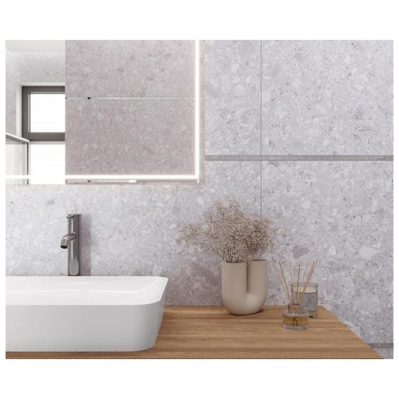 Керамогранит LAPARET Matrix светло-серый матовый 60x120, уп.1,44 м2, (в уп. 2 штуки) х9999300679