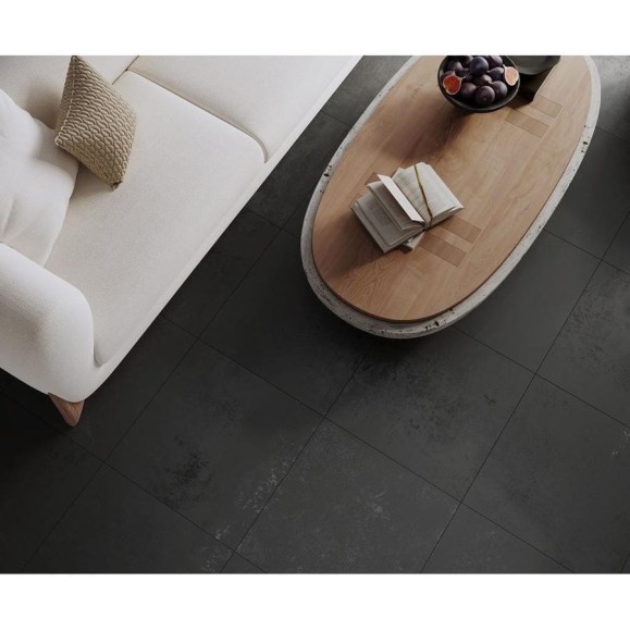 Керамогранит LAPARET techno grafito графитовый 60x119,5 см., матовый карвинг, в упаковке 2,151 м2., (3 шт/упак) х9999297787