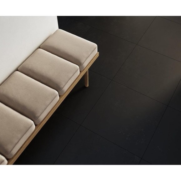 Керамогранит LAPARET evolution nero чёрный 60x119,5 см., матовый карвинг, в упаковке 2,151 м2., (3 шт/упак) х9999297773