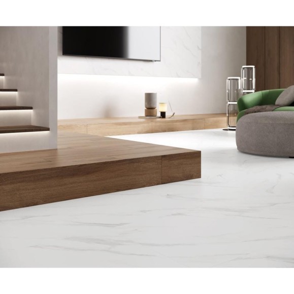 Керамогранит LAPARET swizer white белый 60x120 см., уп. 1,44 м2., 2 шт. в уп х9999295354