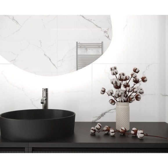 Керамогранит LAPARET pristine white белый матовый 60x60 см., уп. 1,44 м2., 4 шт. в уп х9999295364