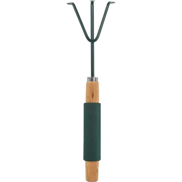 3-зубый рыхлитель для почвы с деревянной рукояткой WMS Tools WMC-TG2104020-A