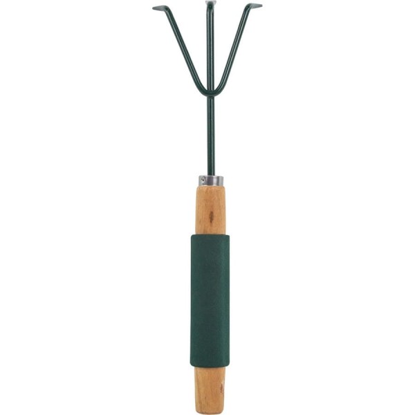 3-зубый рыхлитель для почвы с деревянной рукояткой WMS Tools WMC-TG2104020-A