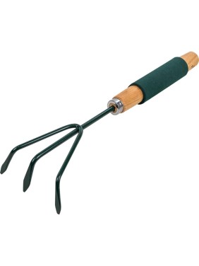 3-зубый рыхлитель для почвы с деревянной рукояткой WMS Tools WMC-TG2104020-L
