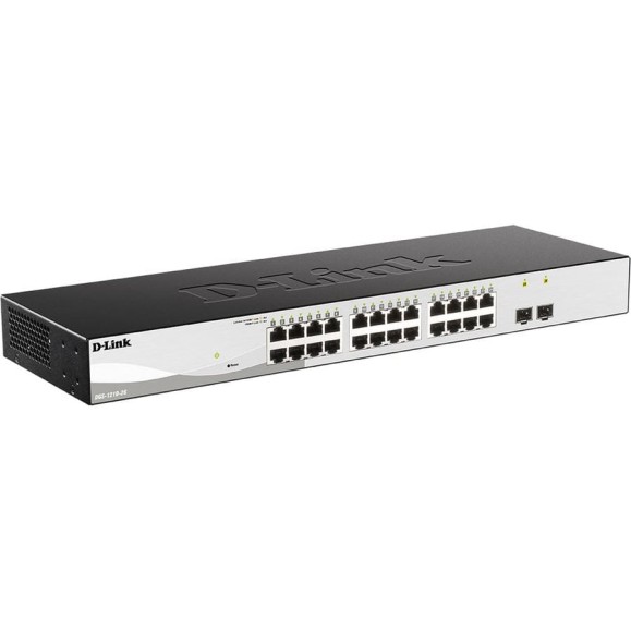Настраиваемый l2 коммутатор d-link с 24 портами 10/100/1000base-t и 2 портами 1000base-x sfp DGS-1210-26/F3A