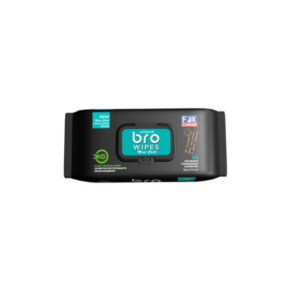 Влажные универсальные салфетки Fox Chemie bro (бро), 50 шт. LMF81