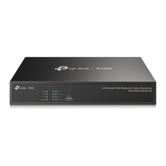 4-канальный сетевой видеорегистратор poe TP-Link VIGI NVR1004H-4P
