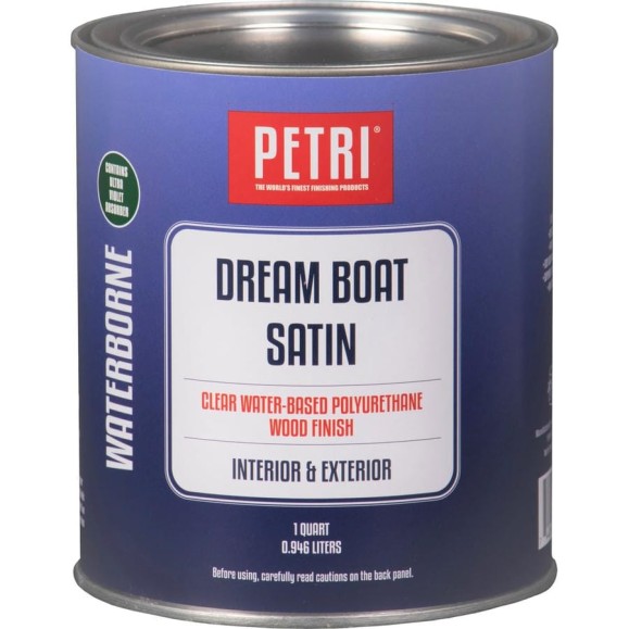 Полиуретановый лак Petri Dream Boat на водной основе полуматовый PC49004 Полиуретановый лак Petri Dream Boat на водной основе полуматовый PC49004