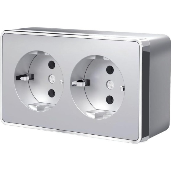 Двойная розетка с заземлением WERKEL W5072106 a052776