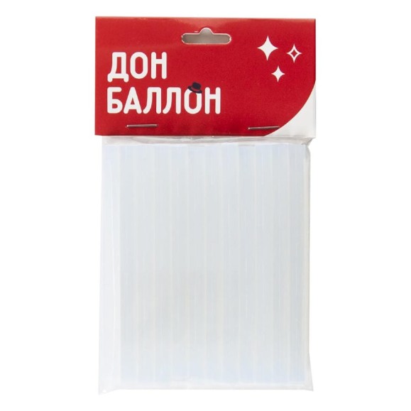 Клеевые стержни Дон Баллон D 7 мм, 10 см, прозрачный, 12 шт 615323