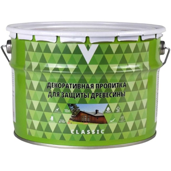 Декоративная пропитка V Classic орегон, 10 л 255407