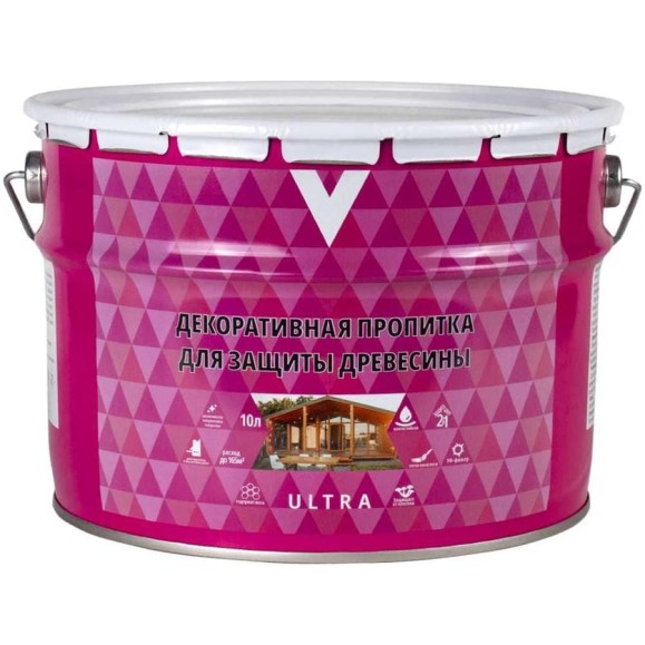 Декоративная пропитка V Ultra сосна, 10 л 255437