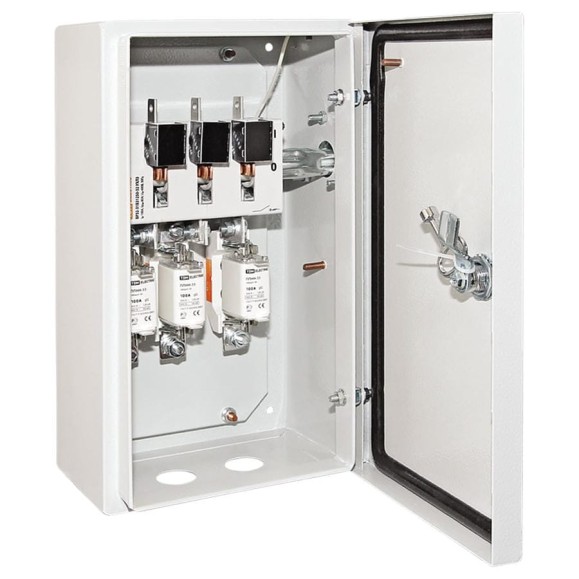 Ящик с рубильником и предохранителями TDM ELECTRIC ЯРП-П-100А IP54 (с ППНН) перекидной SQ1602-0005