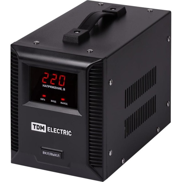 Стабилизатор напряжения TDM ELECTRIC БСР1-1,5 кВА электронный переносной SQ1201-0033
