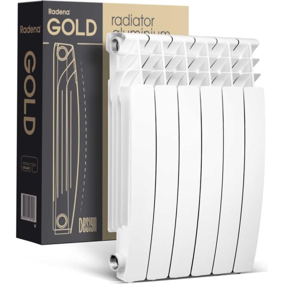 Алюминиевый радиатор Radena R 500/100 GOLD 5 секций 9010506