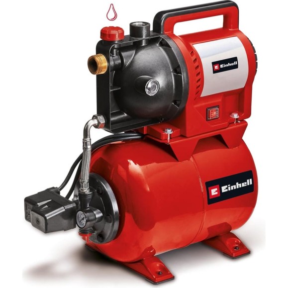 Насосная станция Einhell GC-WW 1045 N, 1050Вт, 4.8бар, 4500л/час, 20л, манометр, индикатор заполнения 4173520
