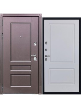 Дверь DIVA STR МХ-27 2050x860 мм, левая, Крафтовый дуб - Д7 Белый софт УТ-00079913
