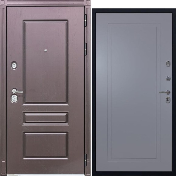 Дверь DIVA STR МХ-27 2050x860 мм, правая, Крафтовый дуб - Н10 Силк Маус УТ-00079928