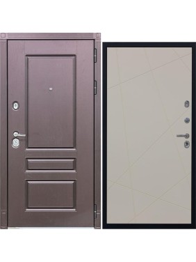 Дверь DIVA STR МХ-27 2050x960 мм, правая, Крафтовый дуб - Д11 Софт Шампань УТ-00079898