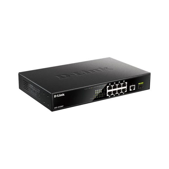 Неуправляемый коммутатор d-link с 9 портами 10/100/1000base-t, 1 портом 1000base-x sfp, функцией энергосбережения и поддержкой qos DGS-1010MP/A1A Неуправляемый коммутатор d-link с 9 портами 10/100/1000base-t, 1 портом 1000base-x sfp, функцией энергосбережения и поддержкой qos DGS-1010MP/A1A