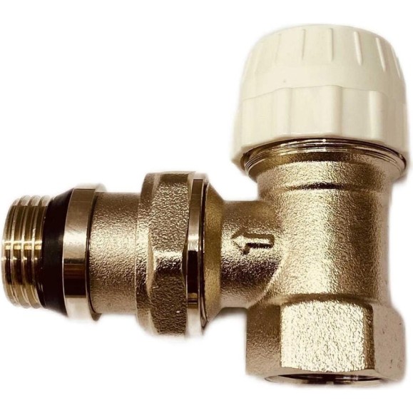 Кран для радиатора Millennium 3/4", угловой, верхний, под термоголовку 45144