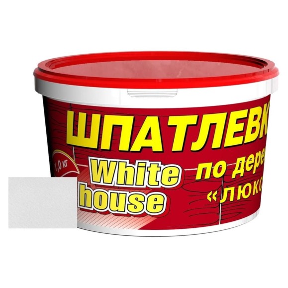 Шпатлевка White House по дереву (белая; 1 кг) 12857 Шпатлевка White House по дереву (белая; 1 кг) 12857