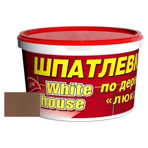 Шпатлевка White House по дереву (махагон; 1 кг) 12862 Шпатлевка White House по дереву (махагон; 1 кг) 12862
