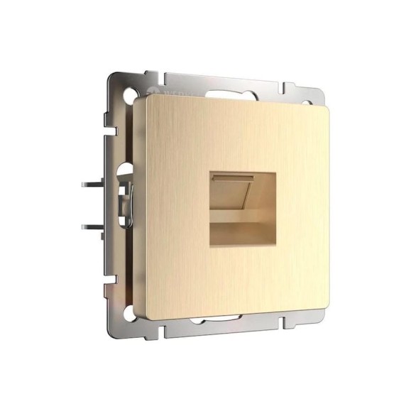 Розетка Ethernet RJ-45 Werkel WL10 шампань рифленый a035627