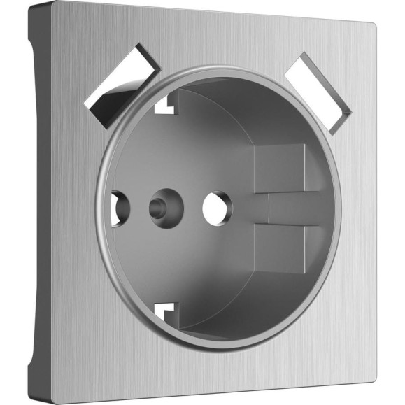Накладка для розетки USB Werkel WL09 USB CP cеребряный рифленый a037011 Накладка для розетки USB Werkel WL09 USB CP cеребряный рифленый a037011