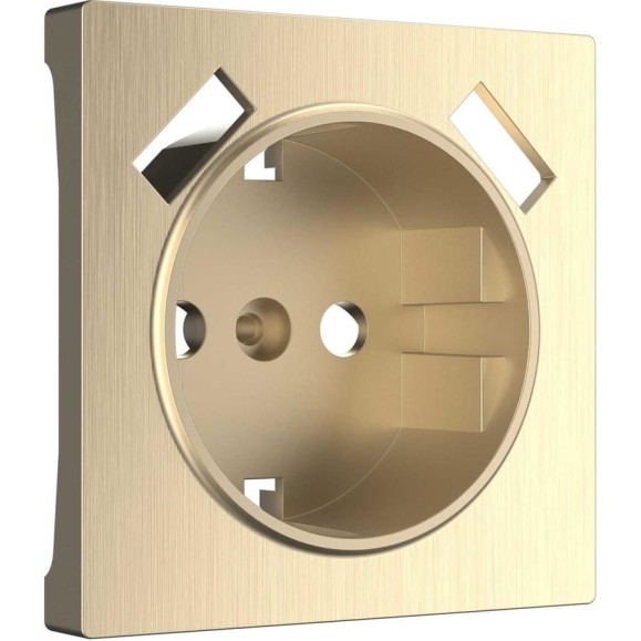 Накладка для розетки USB Werkel WL10 USB CP шампань рифленый a037014 Накладка для розетки USB Werkel WL10 USB CP шампань рифленый a037014