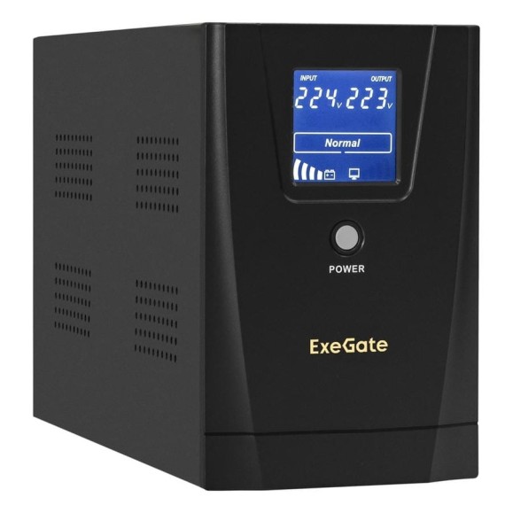 ИБП ExeGate SpecialPro Smart LLB-2C13.RJ.USB 2C13,RJ45 11,USB, металлический корпус, Black 292634