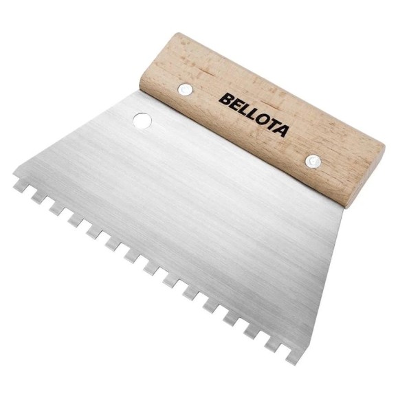 Шпатель-гребенка Bellota 180x121 мм, зубья 8 мм 5877-08