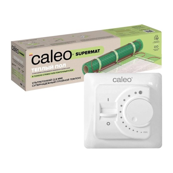 Комплект теплого пола SUPERMAT (СУПЕРМАТ) 130-0,5-1,8 + SM160 (СМ160) Caleo 0К-00001041 Комплект теплого пола SUPERMAT (СУПЕРМАТ) 130-0,5-1,8 + SM160 (СМ160) Caleo 0К-00001041