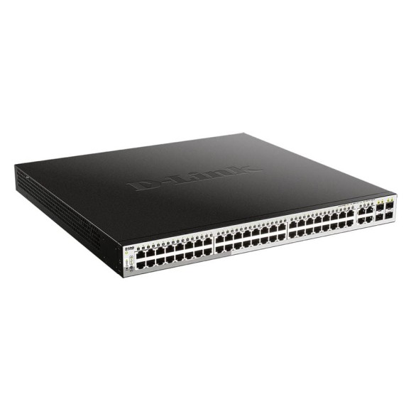 Управляемый l2 коммутатор d-link с 48 портами 10/100/1000base-t и 4 комбо-портами 100/1000base-t/sfp 48 портов poe 802.3af/at DGS-1210-52MP/FL1A
