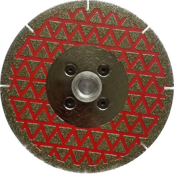 Диск алмазный Electroplated Marble 1A1R D125-2,5T-3W-22.23H+4P(M14) Elsilber EL-RY0301Em