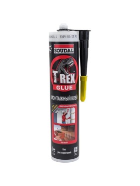 Монтажный клей SOUDAL T-REX МОМЕНТАЛЬНАЯ СХВАТЫВАЕМОСТЬ 380 г Белый RED old 134923