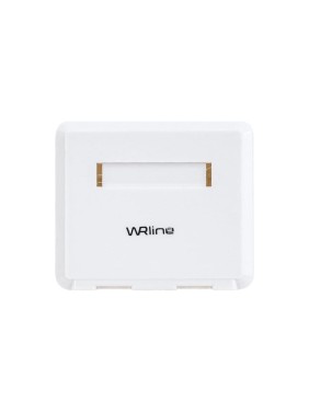 Корпус настенной розетки WRline WR-MB-2 для установки 2-х вставок типа Keystone Jack, цвет белый 505220
