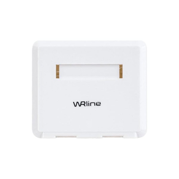 Корпус настенной розетки WRline WR-MB-2 для установки 2-х вставок типа Keystone Jack, цвет белый 505220