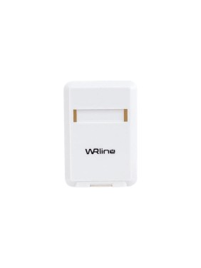 Корпус настенной розетки WRline WR-MB-1 для установки 1-ой вставки типа Keystone Jack, цвет белый 505219