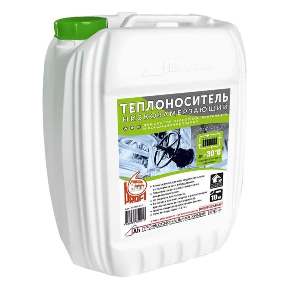 Теплоноситель на основе пропиленгликоля PROFI Eco-30 в канистре 10 кг ПРЭ30-010 Теплоноситель на основе пропиленгликоля PROFI Eco-30 в канистре 10 кг ПРЭ30-010