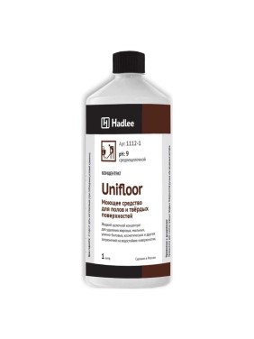 Концентрированное моющее средство для полов и твердых поверхностей Hadlee Unifloor 1 л 1112-1