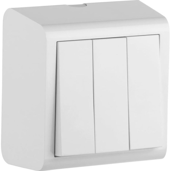 3-клавишный выключатель Ovivo NIVO, ОУ, белый, 402-010000-254