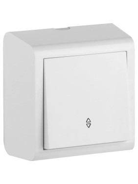 1-клавишный проходной выключатель Ovivo ОУ, NIVO, белый 402-010000-209
