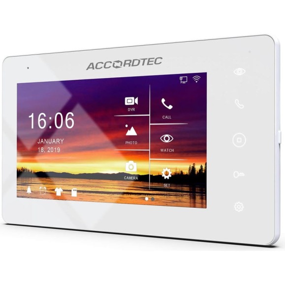 Видеодомофон ACCORDTEC AT-VD A752C/SD WH АД5033685 Видеодомофон ACCORDTEC AT-VD A752C/SD WH АД5033685